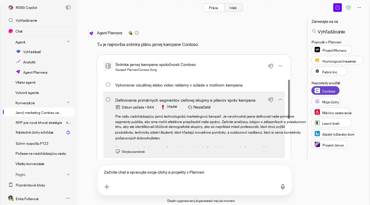 Snímka obrazovky zobrazujúca Výber plánu.