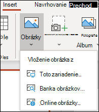 Vložte umiestnenie obrázka na páse s nástrojmi.
