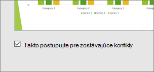 Snímka obrazovky zobrazujúca obrazovku spolupráce PowerPointu s dialógovým oknom