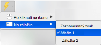 Spustenie prehrávania animácie na záložke