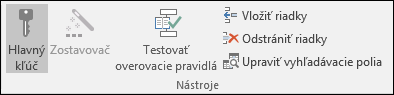 Skupina Nástroje na karte Návrh