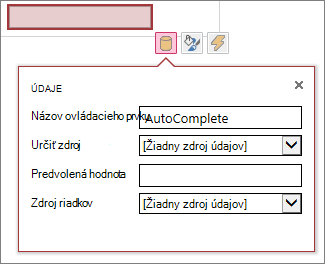Property box for a new autocomplete box control