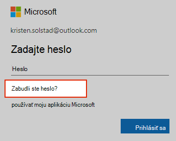 Obrázok Zabudnuté heslo