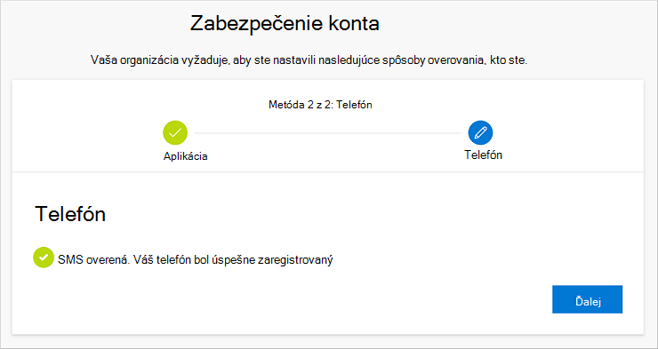 Oznámenie o úspechu