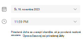 Úprava priradenej úlohy