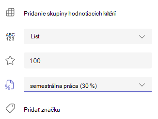 Snímka obrazovky s klasifikáciou.