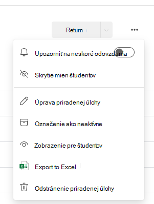 Snímka obrazovky s možnosťou oznámenia.