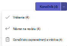 vrátenie