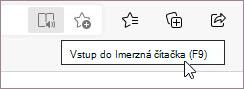Vstup do Imerzná čítačka