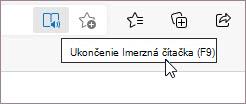 Ukončenie Imerzná čítačka