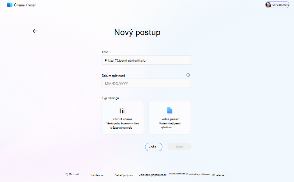 nový postup