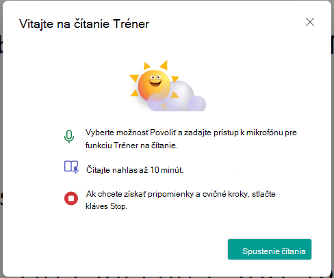 spustenie čítania