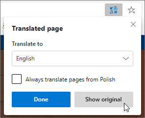 Kliknite na položku Zobraziť originál