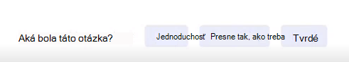 Snímka obrazovky s hodnotením.