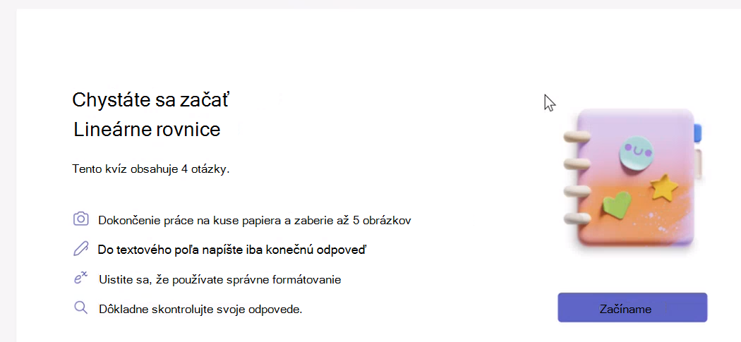 Snímka obrazovky s dialógovým oknom spustenia.