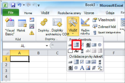 Ikona rozbaľovacieho poľa