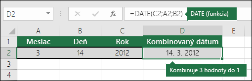 DATE (funkcia) Príklad 2