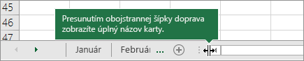 Presunutím obojstrannej šípky doprava odkryjete jednu alebo viacero kariet