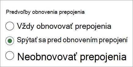 Snímka obrazovky predvolieb obnovenia prepojenia one.jpg