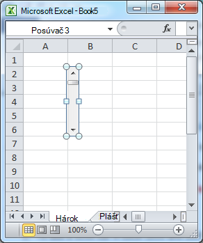 Umiestniť pruh stĺpca