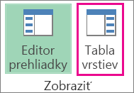 Kliknutie na tlačidlo Vizitka pre pridanie elektronickej vizitky do podpisu