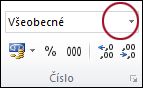Zoznam Formát čísla v skupine Číslo na karte Domov