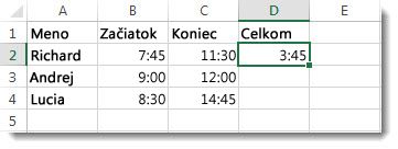 Jeden čas odčítaný od druhého s cieľom zistiť uplynulý čas