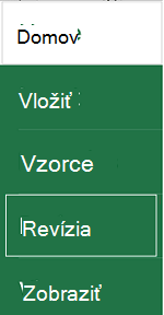 Ťuknite na položku Revízia