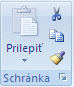 Pás s nástrojmi v programe Excel