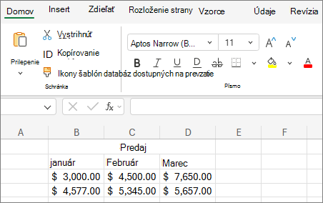 Snímka obrazovky so zoznamom dole výberu inej veľkosti písma.