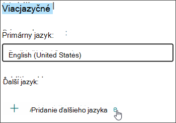 Pridanie jazyka