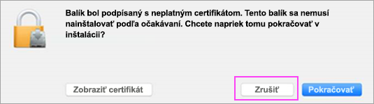 Kliknite na tlačidlo Zrušiť.