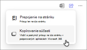 Kopírovacie stránky zdieľajú možnosť kopírovania súčasti strany.