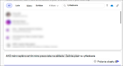 Snímka obrazovky s otvorenou ponukou odkazov.