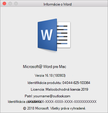 O dialógovom okne Word