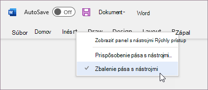 Rozbalenie pása s nástrojmi