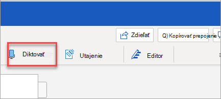 Zobrazí sa okno Word