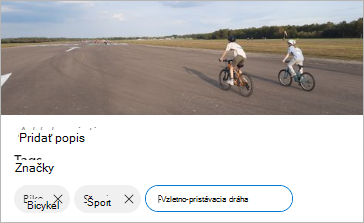 Úprava značiek vo OneDrive.
