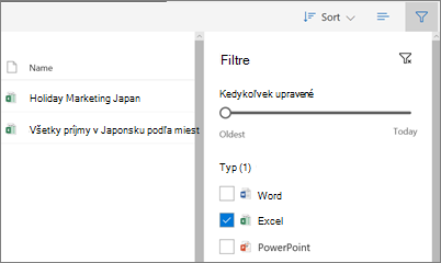 Snímka obrazovky so zobrazením Zdieľané so mnou vo OneDrive for Business