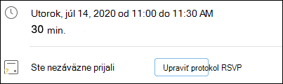 Úprava potvrdenia účasti z udalosti.