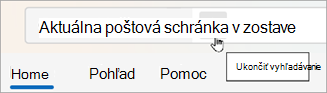 Výberom položky Späť vymažete výsledky hľadania.