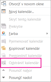 Príkaz Odstrániť je sivý