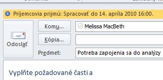 Na informačnom paneli správ sa zobrazujú príznaky a pripomenutia pre príjemcov.