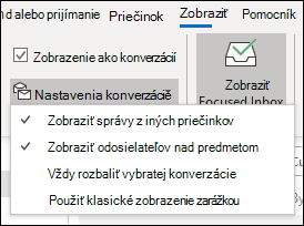Nastavenia konverzácie