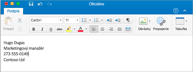 Zobrazenie editora podpisu