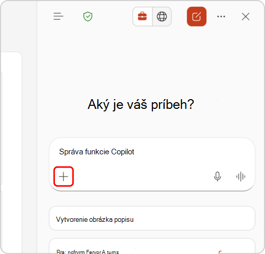Zvýraznená ponuka Pridať obsah