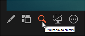 Priblíženie do snímky