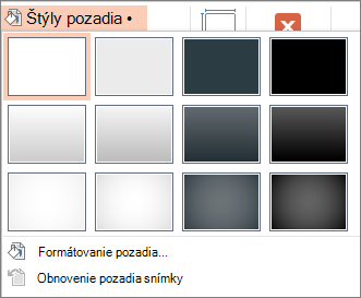 Štýly pozadia v Powerpointe