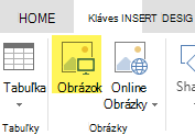 Tlačidlo Vložiť obrázok