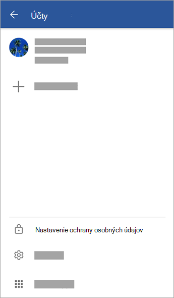 Snímka obrazovky zobrazujúca možnosť Nastavenia ochrany osobných údajov v Androide